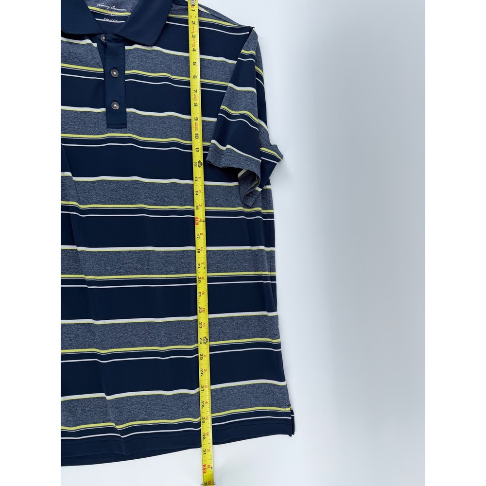 Tommy Armour Dri Logic Polo Lot of 2 Mens Lg Golf Performance Green Striped - Picture 3 of 4